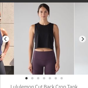 Lululemon cut back cropped tank